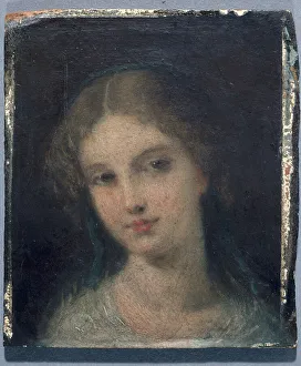 Woman's head, c1860. Creator: Pierre-Joseph Dedreux-Dorcy