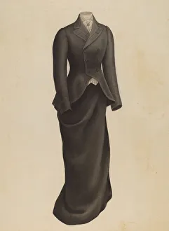 Riding Dress Prints: Womans Riding Habit, 1935 / 1942. Creator: Henry De Wolfe