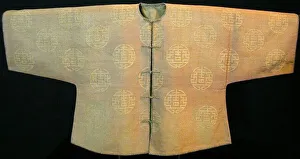 Gold Leaf Collection: Womans Riding Jacket, China, 18th century, Qing dynasty (1644-1911). Creator: Unknown