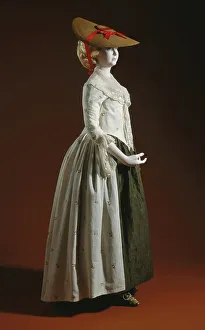 Fichu Prints: Woman's Robe à l'anglaise ensemble (gown)