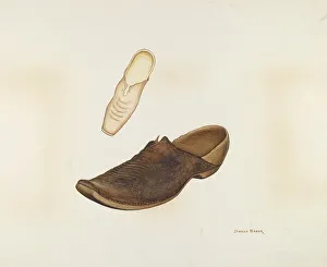 Womans Prints: Woman's Sabot, c. 1937. Creator: Maxil Ballinger