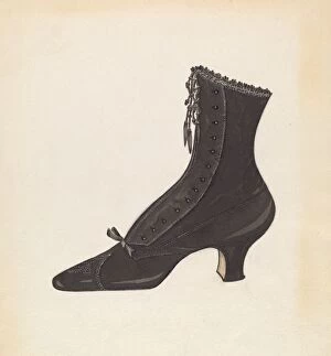 Buttons Gallery: Womans Shoe, 1935 / 1942. Creator: Margaret Concha
