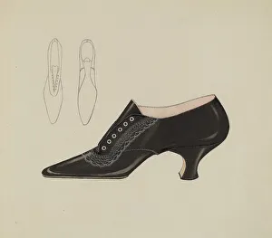 Elegance Prints: Woman's Shoe, 1935/1942. Creator: Carl Schutz