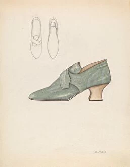 High Heels Collection: Womans Shoe, c. 1936. Creator: Margaret Concha