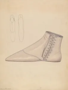Womans Shoe, c. 1937. Creator: Bessie Forman