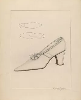 Columbus Simpson Gallery: Womans Shoe, c. 1937. Creator: Columbus Simpson