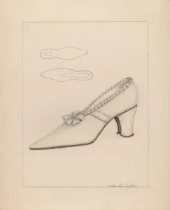 Columbus Simpson Prints: Womans Shoe, c. 1937. Creator: Columbus Simpson
