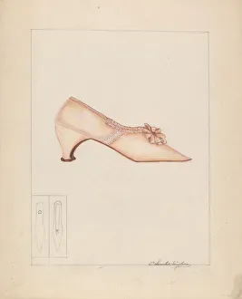 Womans Shoe, c. 1937. Creator: Columbus Simpson