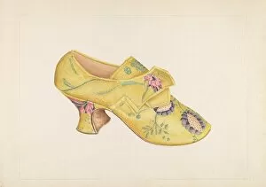 Fashionable Gallery: Womans Shoes, c. 1937. Creator: Stella Mosher