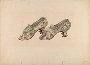 High Heels Collection: Womans Shoes, c. 1939. Creator: Marie Alain