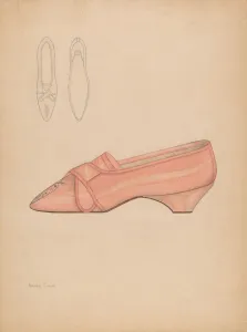 Crimi Nancy Prints: Womans Slipper, c. 1937. Creator: Nancy Crimi