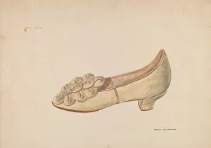 Heel Prints: Womans Slipper, c. 1938. Creator: Francis Law Durand