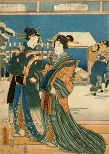 Two Women, 1855. Creator: Utagawa Kunisada