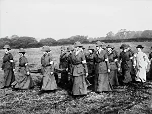 Stretcher Prints: Women at British Army Auxiliaries - Stretcher Bearers