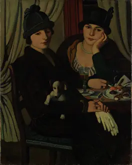 Friends Prints: Women at the Cafe, 1924. Creator: Marussig, Pietro (1879-1937)