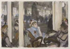 Edgar 1834 1917 Gallery: Women on a Cafe Terrace, Evening, 1877