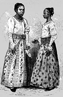 Hw Bates Gallery: Women of Ceylon; Four Months in Ceylon, 1875. Creator: Unknown