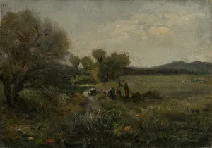 1875 Prints: Women at the Creek, 1875 - 1876. Creator: Ladislav Mednyanszky