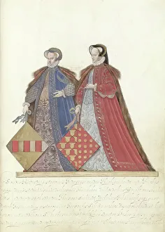 Headdresses Prints: Two women from Culemborg, c.1600-c.1625. Creator: Nicolaes de Kemp