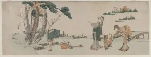 1615 1868 Prints: Women Distracting a Child whose Kite is caught in a Tree