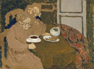 Two Women Drinking Coffee, c. 1893. Creator: Edouard Vuillard