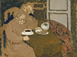 Two Women Drinking Coffee, c. 1893. Creator: Edouard Vuillard