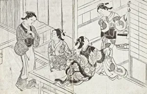 Ukyo Prints: Women of the Green Houses, Second quarter of 18th century. Creator: Nishikawa Sukenobu