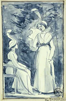 William Edward Frost Prints: Two Women in Late 18th Century Dress, n.d. Creator: William Edward Frost