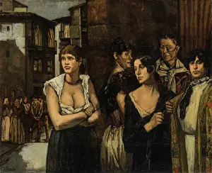 Loneliness Prints: Women of life, c1915-1917. Creator: Gutierrez-Solana, Jose (1886-1945)