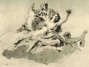 Three Women, mid 18th century, (1928). Artist: Giovanni Battista Tiepolo