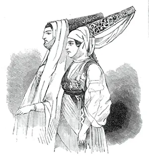Wimple Gallery: Women of Morocco, 1844. Creator: Unknown