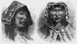 Plaited Prints: Women of Occobamba; Lima and the Andes, 1875. Creator: Unknown