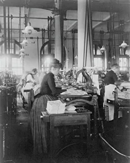 Printing House Prints: Women operating machinery at the Bureau of Printing and Engraving