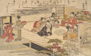 Women Playing a Game with Shells, 1790. Creator: Kitagawa Utamaro Women Playing a Game with Shells, 1790. Creator: Kitagawa Utamaro