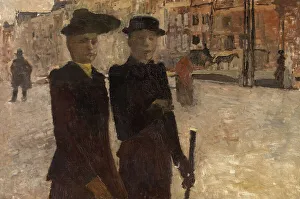 Women on the Rokin in Amsterdam, 1895-1896. Creator: Breitner, George Hendrik (1857-1923)