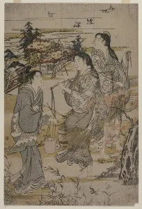 1615 1868 Prints: Women with Salt Pails;The Noda Tama River in Mutsu Province…, late 1780s. Creator
