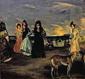 Dresses Prints: Four Women by the Sea, c1899. Creator: Ignacio Zuloaga