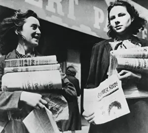 Occupied Prints: Women selling German newspapers, German-occupied Paris, 19 July 1940