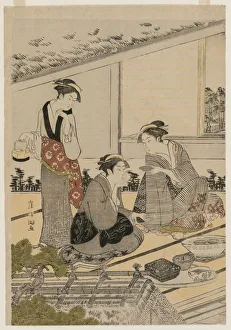 1615 1868 Prints: Women in a Tea House, late 1780s. Creator: Kubo Shunman (1757-1820)