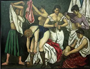 Stocking Prints: Women undressing, 1933. Creator: Jose Gutierrez Solana