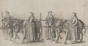 Balthasar Prints: Four women walking alongside four cows;plate from Repraesentatio Der Fü
