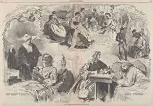 Nurse Gallery: Our Women and the War, published 1862. Creator: Winslow Homer