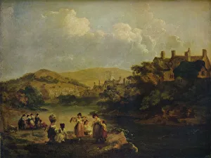 Women Washing Clothes in a Welsh Stream, 1790. Artist: Julius Caesar Ibbetson