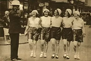 Shoes Collection: Women wearing shorts, 1930, (1933). Creator: Unknown