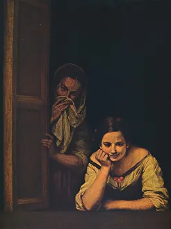 Looking Out Prints: Two Women at a Window, 1655-1660. Artist: Bartolome Esteban Murillo