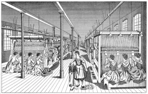 Mass Production Prints: Women workers in a carpet factory, c1895
