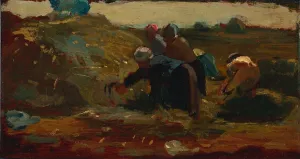 Winslow Homer American Prints: Women Working in a Field, 1867. Creator: Winslow Homer (American, 1836-1910)
