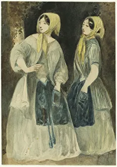 Guys Constantinus Prints: Two Women in Yellow Kerchiefs, n.d. Creator: Constantin Guys