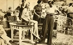 Women with yo-yos, 1932, (1933). Creator: Unknown
