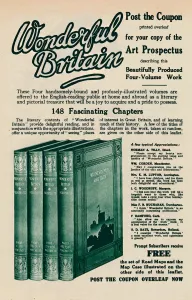 Charles Ray Prints: Wonderful Britain book advertisement, 1935